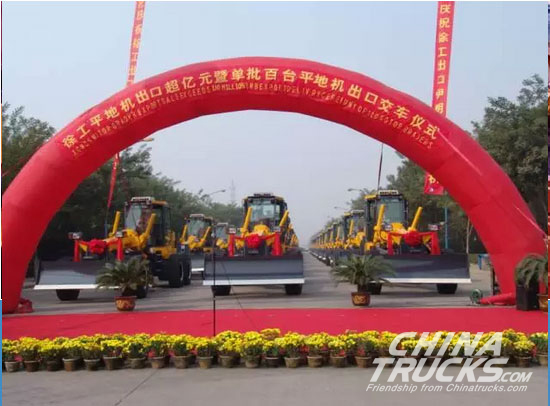 100 XCMG road rollers are exported to North America in batches