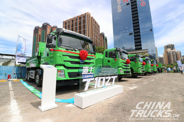 BYD Electric Intelligent Dumping Trucks Start Operation in Shenzhen