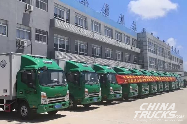 100 JAC Shualing Refragerator Trucks Delivered to Customer in Shanghai