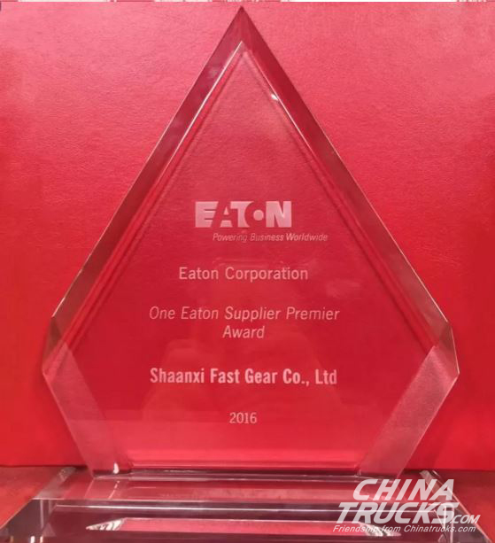 Fast Won the Supplier of Honor in 2016 from Eaton Group