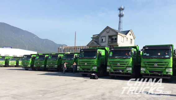 CNHTC Got the Order of 210 Units of Howo Intelligent Dirt Trucks in Fuzhou
