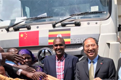 China Donates Garbage Collection Truck to Boost Public Health in Uganda