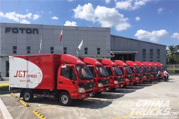 130 Units Foton Light Trucks Delivered to J&T for Operation