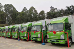 SHACMAN Delivered 100 Units Xuande E9 Electric Trucks to Shenzhen