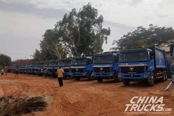 Foton Delivers 42 Units AUMAN Sanitation Vehicles to Gambia