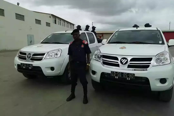Foton Tunland Pickups on Security Patrol in Angola