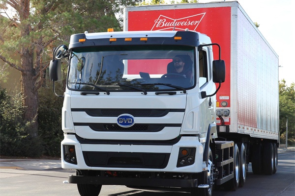 BYD Delivers 100th Battery-Electric Truck in the United States