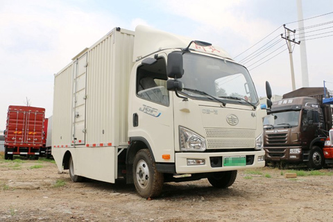 Jiefang J6F 4.5T 4.21m Single Row 82.43kWh Electric Cargo Truck