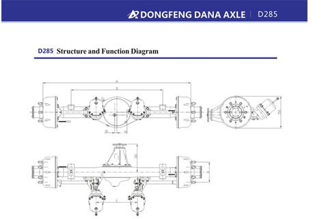 Dongfeng Dana D285 Rear Single Axle