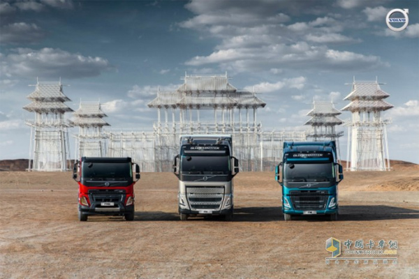 All New Generation Volvo FX、FH、FMX Trucks Were Launched in Dunhuang, China