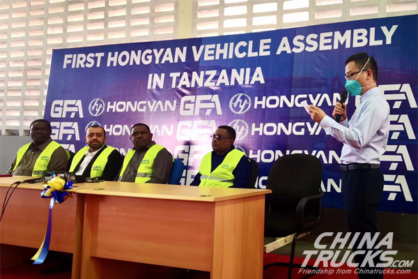 First Hongyan Vehicle Assembly in Tanzania