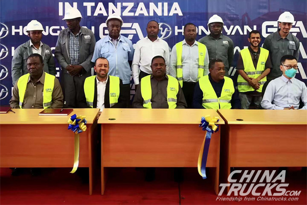 First Hongyan Vehicle Assembly in Tanzania