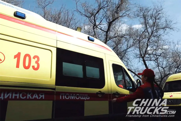 JAC SUNRAY Ambulance Supports COVID-19 pandemic prevention in Kazakhstan