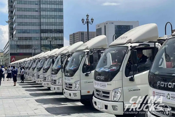 Foton Delivers 25 Sanitation Vehicles to Mongolia