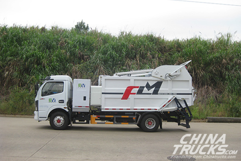FULONGMA Electric Garbage Compactor Truck – FLM5250ZYSDFBEV