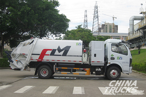 FULONGMA Electric Garbage Compactor Truck – FLM5080ZYSDGBEV