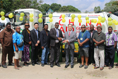 3 FULONGMA Garbage Trucks And 200 Bins Were Donated to Honiara City Council 