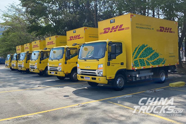 30 JAC Electric Light Trucks Were Delivered to Brazil's DHL logistics company