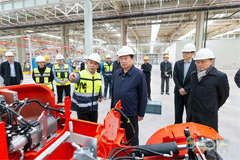 Tan Xuguang Inspects Two Projects under Construction