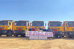 SAIC Hongyan Delivers First Batch of KINGKAN Dumpers to Lao Mining Company