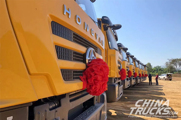 SAIC Hongyan Delivers Its First KINGKAN Dumpers to Laos Mining Company