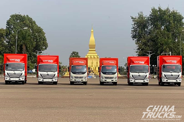 6 FOTON AUMARK Were Delivered to Captain Express in Laos to Advance Logistics 
