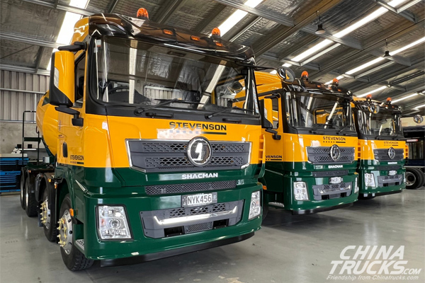 Three More SHACMAN Concrete Trucks to Join the Stevenson Fleet in New Zealand