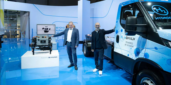 Hyundai and IVECO Present the First Fuel Cell Large Van at IAA