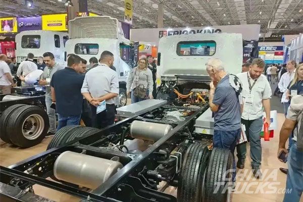 JAC Bring Electric Light Trucks at FENATRAM Show 2022 in Brazil