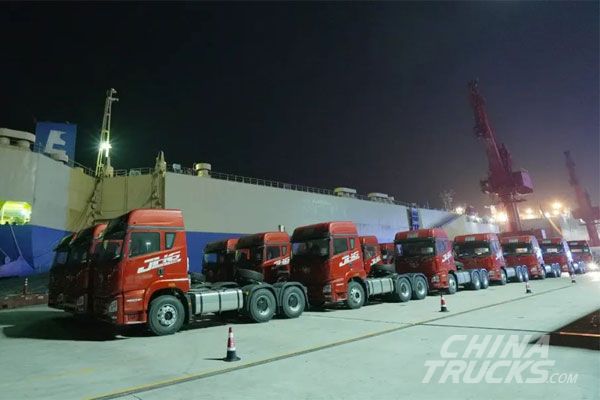 150 Jiefang Heavy-duty Trucks Were Exported to Indonesia