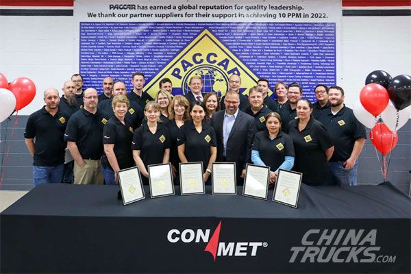 ConMet Earns PACCAR's 10 PPM Award across Six of Its Production Facilities