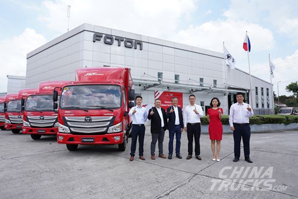 Philippines J&T Express Marks 1000 FOTON Trucks in Its Fleet