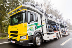 World’s First All-​electric Scania Car Transporter Goes into Service