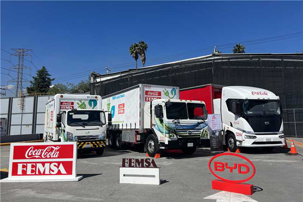 BYD teamed up with Coca-Cola FEMSA, Unveiling e-truck