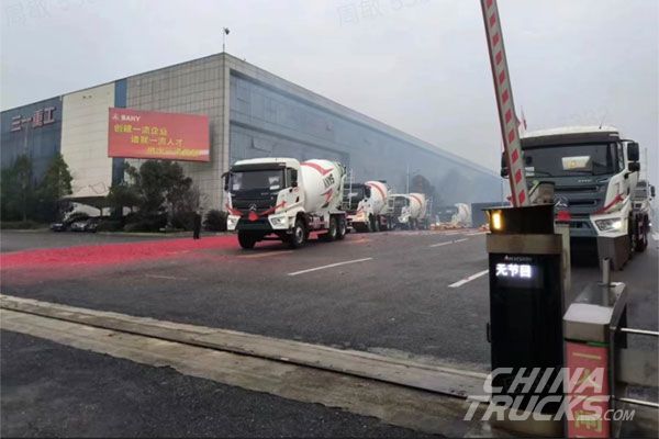 73 Sany Mixer Trucks Delivered to Southeast Asia
