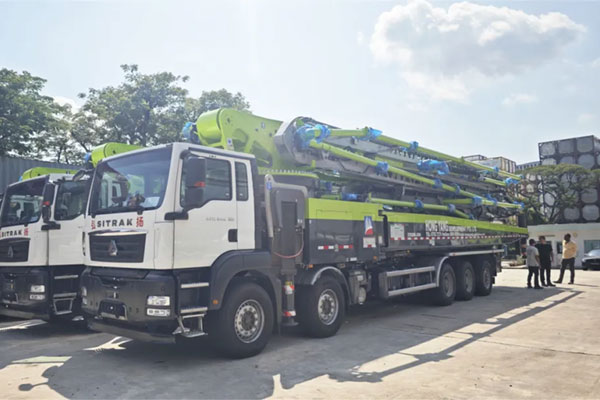 Zoomlion’s 73m Pump Truck Exported to Singapore