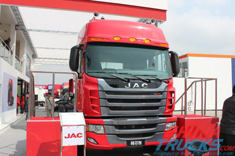 JAC Genlyon 8×4 lorry truck HFC1314 with International engine 