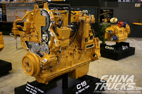 Caterpillar advertised its C15 engine with ACERT technology for 2007 at an industry trade show.