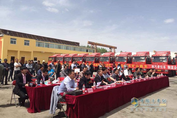 80 Shacman Environmental Protection Heavy Trucks Delivered to Xining 