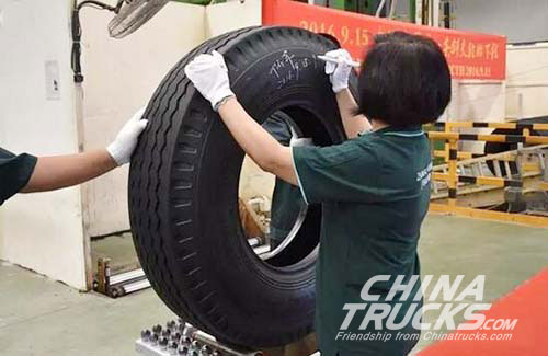 ZC Rubber (Thailand) First bias tire Production Line Rolled off
