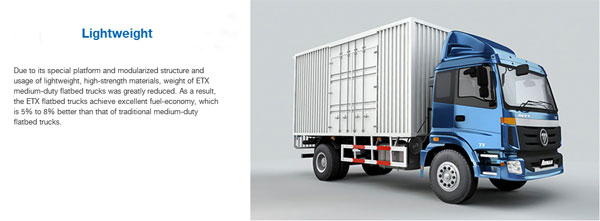 Foton AUMAN ETX Medium-Duty Flatbed Trucks
