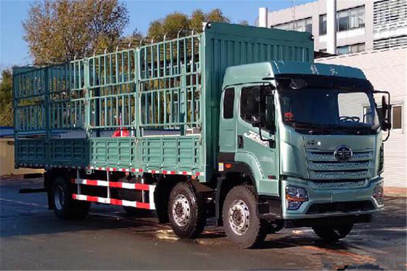 Jiefang Qingdao JK6 Heavy Truck 320HP 6X2 9.8m Euro 6 Stake Cargo Truck